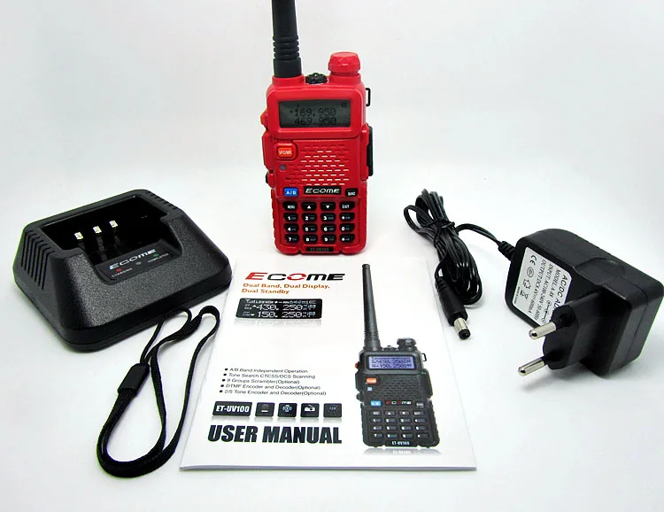 Оригинальная рация Ecome ET uv100 uhf и vhf|walkie talkie|talkie talkievhf walkie talkie |