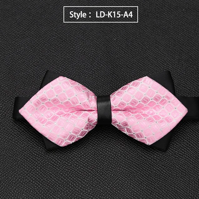 LD-K15-A4 Мужские галстуки-бабочки, качественные, распродажа, модные галстуки, формальные, Роскошные, свадебные галстуки-бабочки, галстуки для мужчин, рубашки, бизнес подарки, аксессуары - Цвет: LD-K15-A4