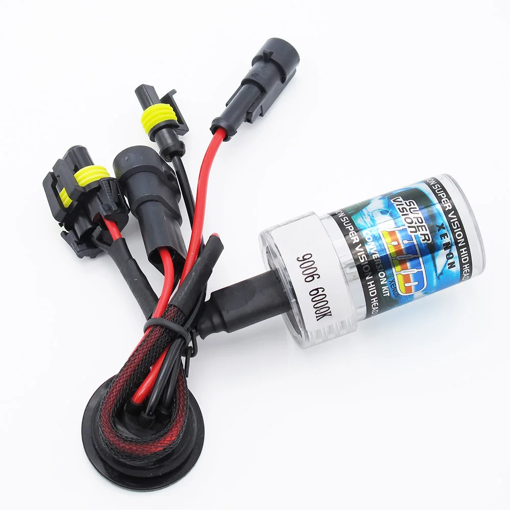 1x35 Вт H1 H3 H7 H11 9005 9006 HID ксеноновая лампа для автомобильных фар 4300K 5000K 6000K 8000K 10000K 12000K