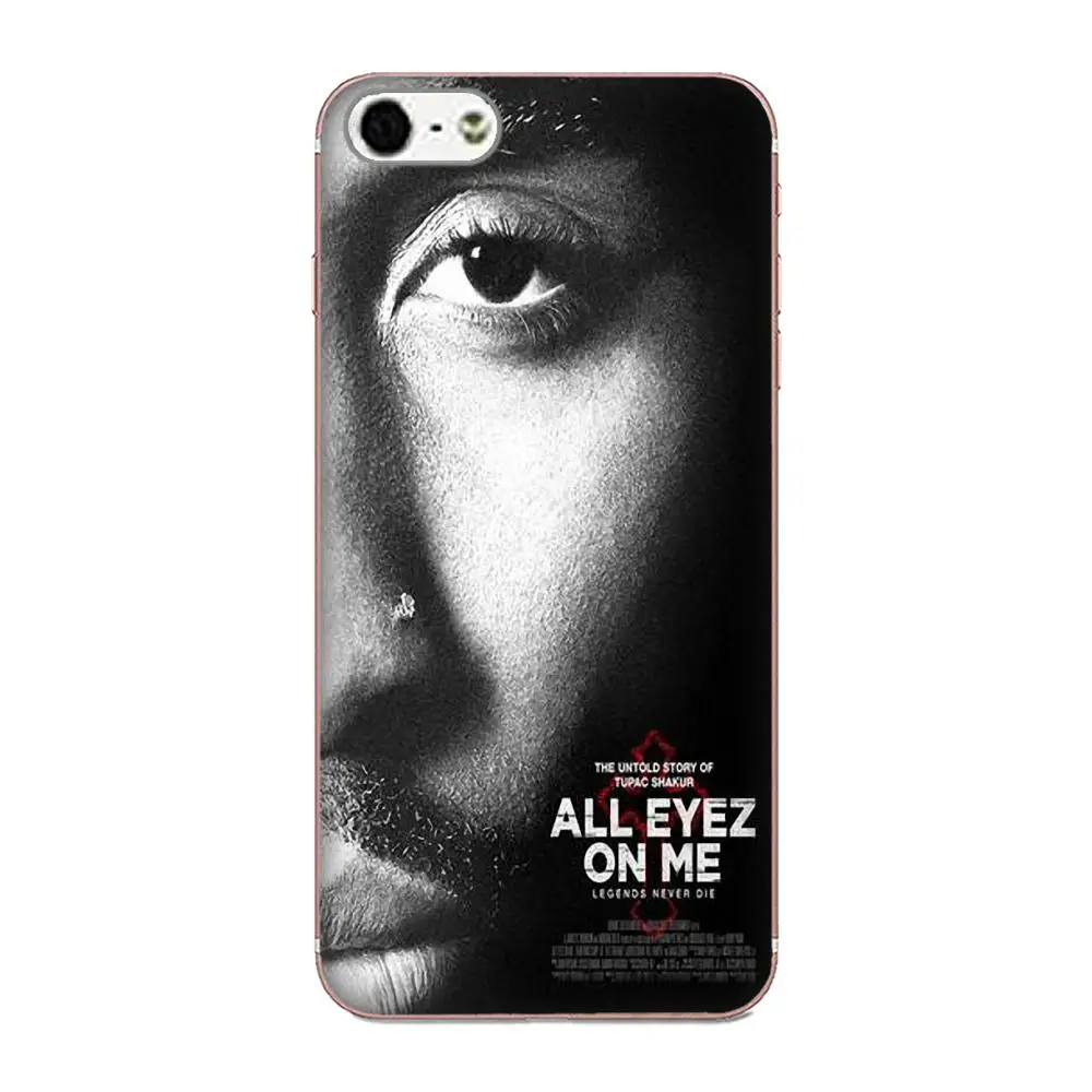 Мягкий чехол из ТПУ для Xiaomi Redmi Note 2 3 3S 4 4A 4X5 5A 6 6A Pro Plus All Eyez On Me 2pac Tupac Shakur | Мобильные
