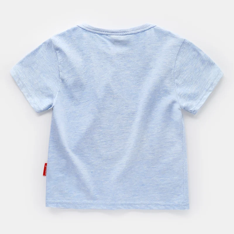 Футболка с короткими рукавами для мальчиков летняя детская одежда темно синего