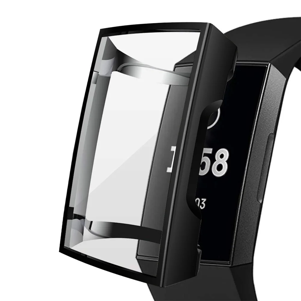 AKBNSTED ТПУ силиконовый чехол для Fitbit Charge 2 полная защитная рамка смарт-часы