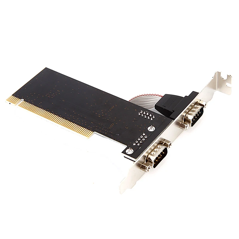Новый 2 порта s Pci к Com 9Pin последовательный порт RS232 Расширенный Райзер адаптер для