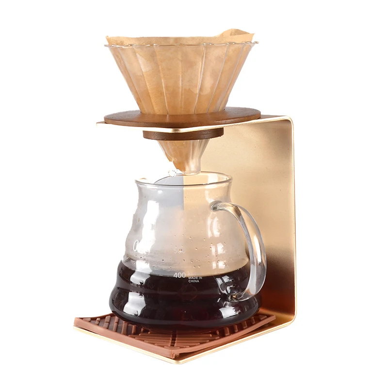 Дырокол для кофе V60 металлический фильтр чашка Золотой/черный/Серебряный