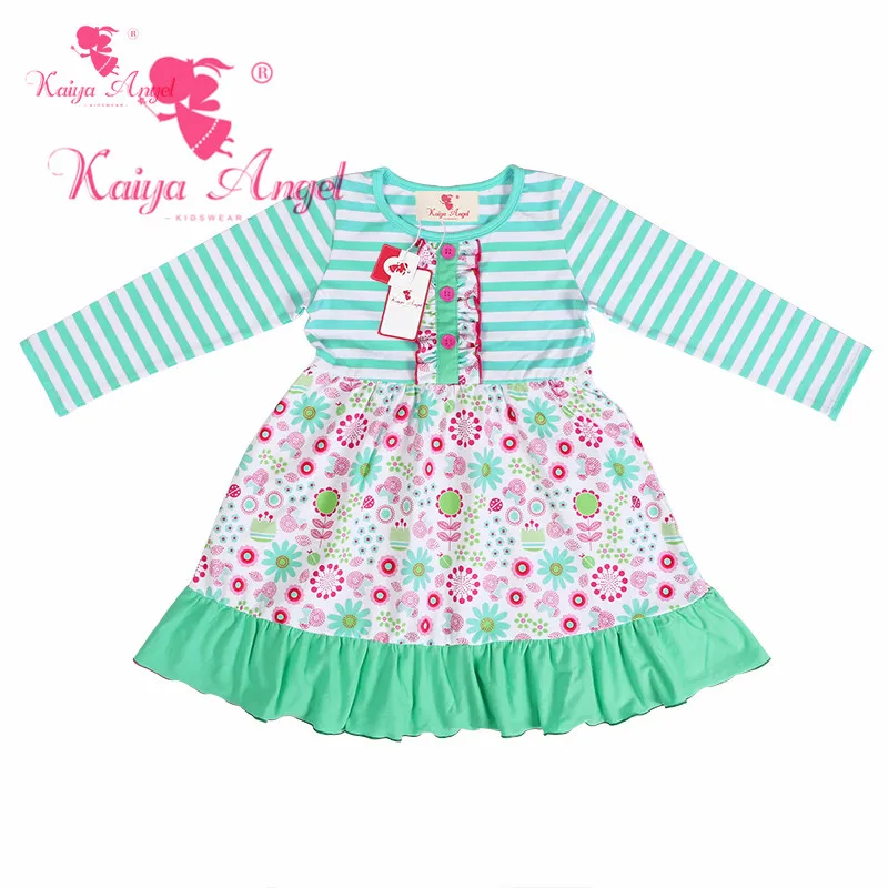 Оптовая продажа с завода Kaiya Angel весенне-летние платья для маленьких девочек