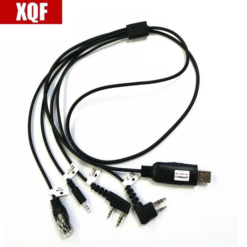 XQF 4 в 1 USB программирующий кабель адаптер для BAOFENG UV-5R 666S 777S 888S радио PUXING QUANSHENG TYT HYT |