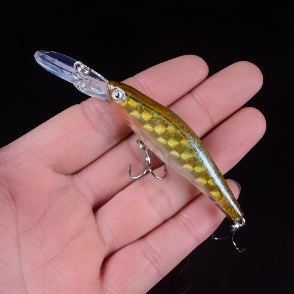 1 шт. 9 см/7 г лазерная искусственная приманка в виде гольяна|artificial bait|lure floatinglaser minnow