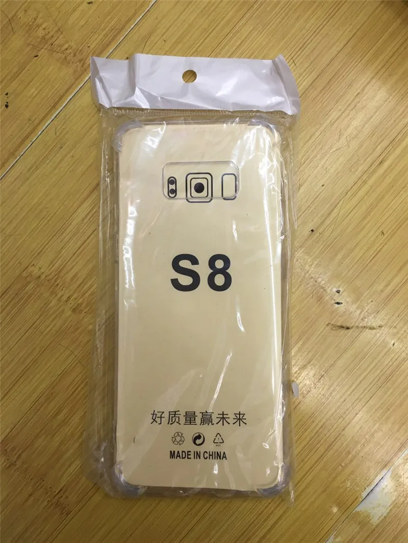 Противоударный чехол для Samsung Galaxy S8/S8 plus кристально прозрачный силиконовый из ТПУ