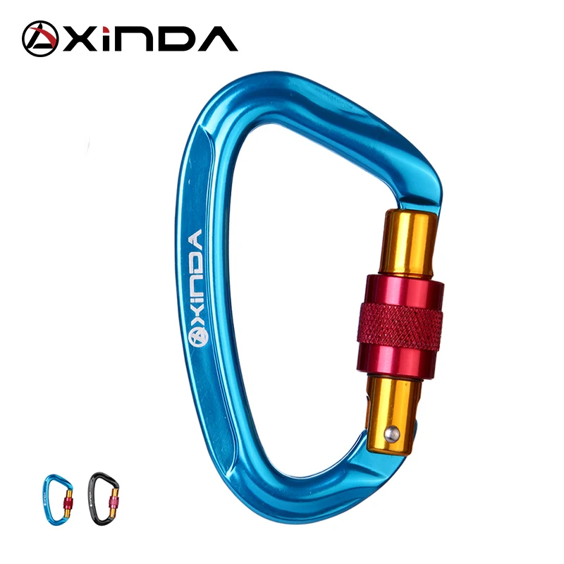Xinda 24kn карабин Master Lock D Форма винт Ворота замок Скалолазание Альпинист Открытый