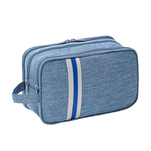 Light Blue Многофункциональный органайзер для хранения косметики, сумки для женщин, косметичка на молнии, полотенце, косметичка, дорожная коробка, для дома, ванной - Цвет: Light Blue