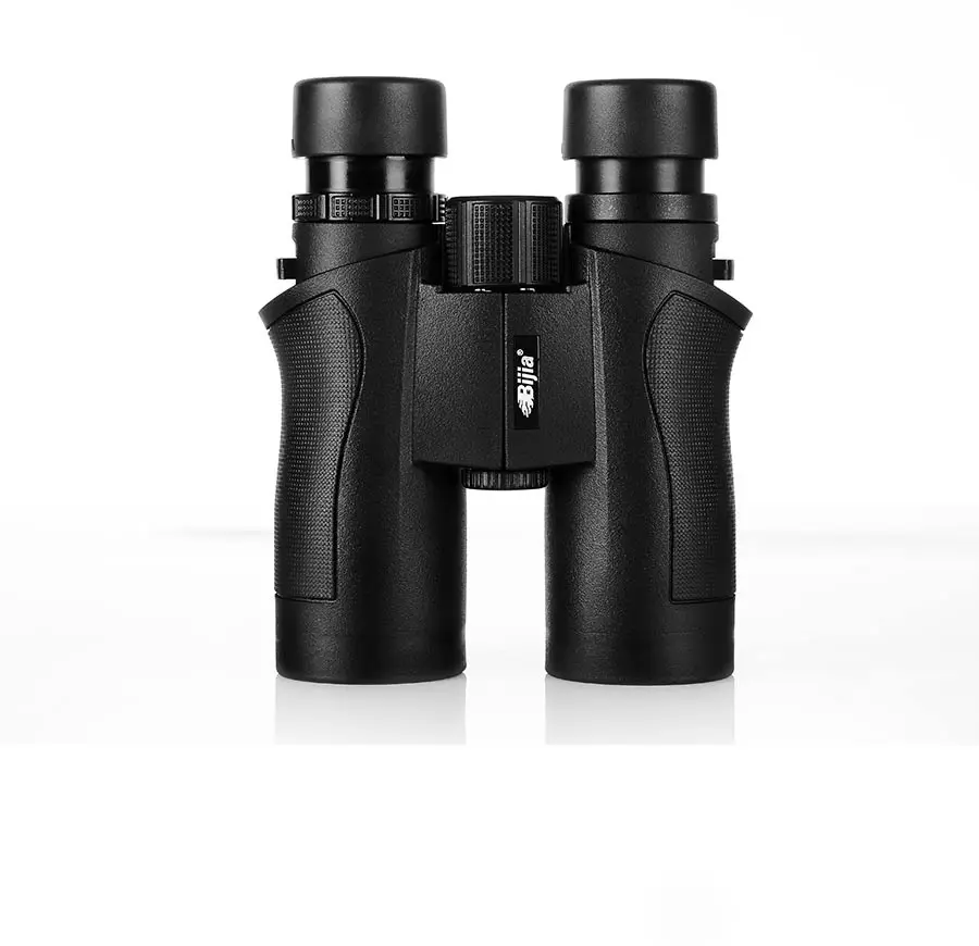 BIJIA 10x42 Военный бинокль жизни Водонепроницаемый высокое Мощность BAK4 Призма HD телескоп черного цвета с шейный ремень для переноски сумка