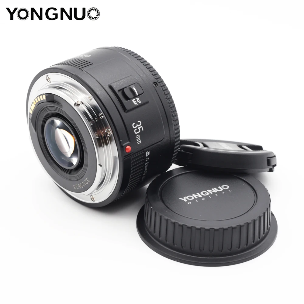 YN35mm F2 YONGNUO объектив камеры для Nikon Canon EOS YN35MM объективы AF MF широкоугольный 600D 60D 5DII 5D