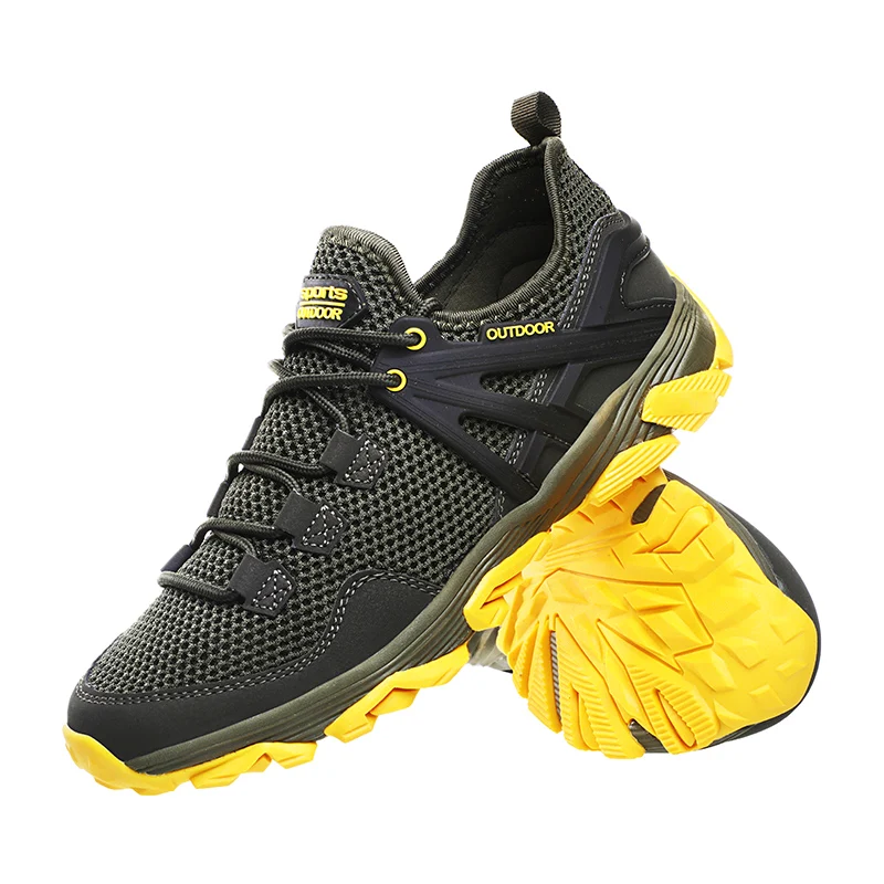 

New Outdoor Trekking Shoes Men Hiking Shoes Waterproof Breathable Tactical Combat Army Boots Desert Training Sneakers Anti-Slip