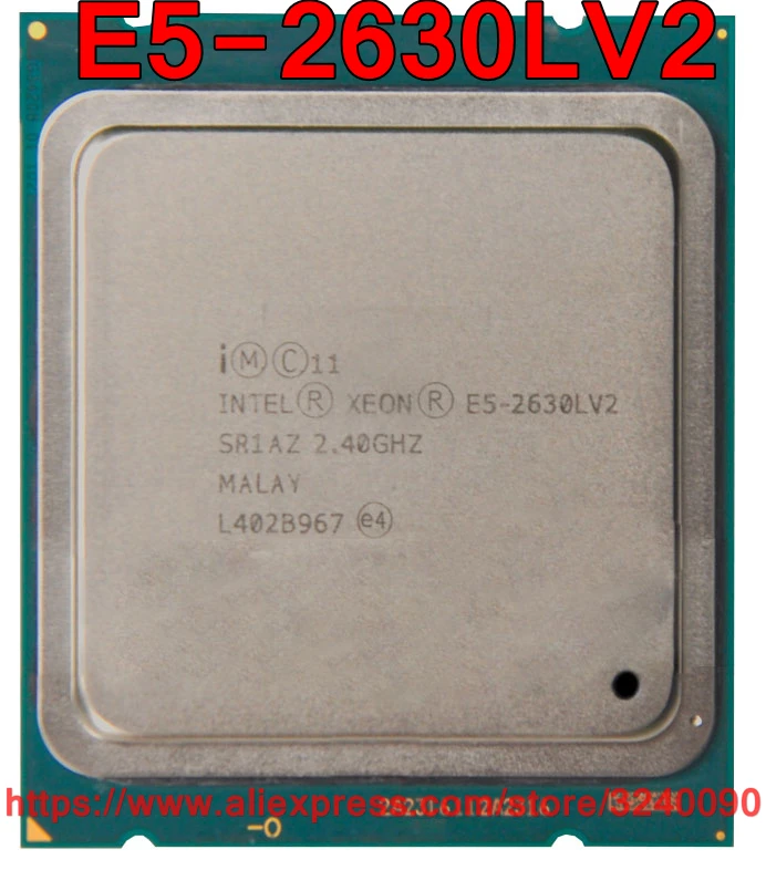 Intel Ксеон E5-2630LV2 Процессор SR1AZ 2,40 ГГц 6-ядерный 15 м LGA2011 E5 2630LV2 E5-2630L V2 процессор E5 2630L V2