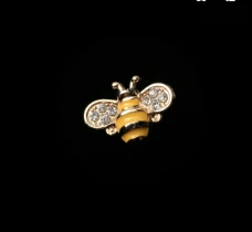 yellow Горячее предложение! новые изысканные модные стразы, брошь в виде животного, Милые Броши в виде пчел из сплава для женщин, хорошее ювелирное изделие, маленькие броши в виде пчел - Окраска металла: yellow