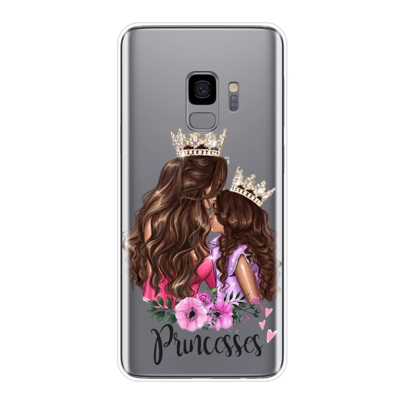 No.7 Детская, женская, мама, задняя крышка для samsung Galaxy Note 4, 5, 8, 9, мягкий чехол для телефона, силиконовый чехол для samsung Galaxy S8, S9 Plus, S5, S6, S7 Edge - Цвет: No.7