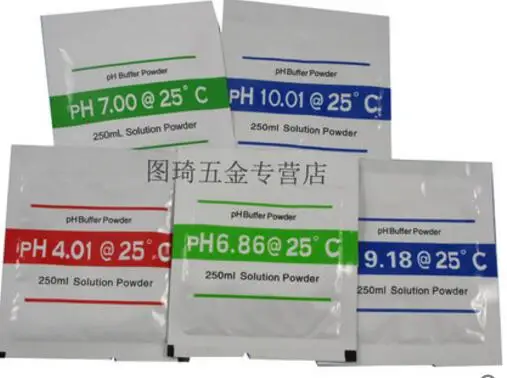 PH тестовый карандаш стандартный буфер порошок для калибровки универсальный рН