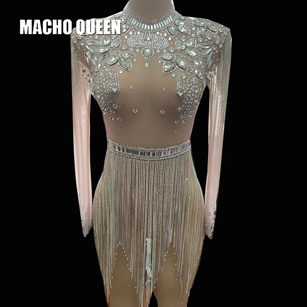Drag queen костюмы горный хрусталь бахрома горящий человек праздничное боди комбинезон красный ковер представление вечерние знаменитостей