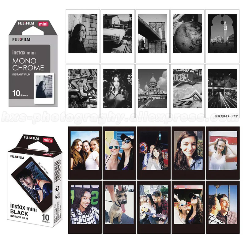 Fujifilm Instax Мини пленка монохромная и черная 20 листов для Mini 9 8 90 7S 25 50s SHARE смартфон