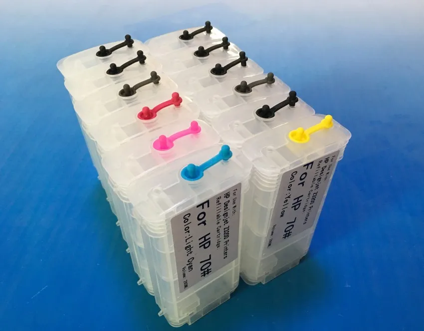 130ml *12pcs for HP70 refillable ink cartridge with ARC HP DesignJet Z3200 plotter 12 colors | Компьютеры и офис