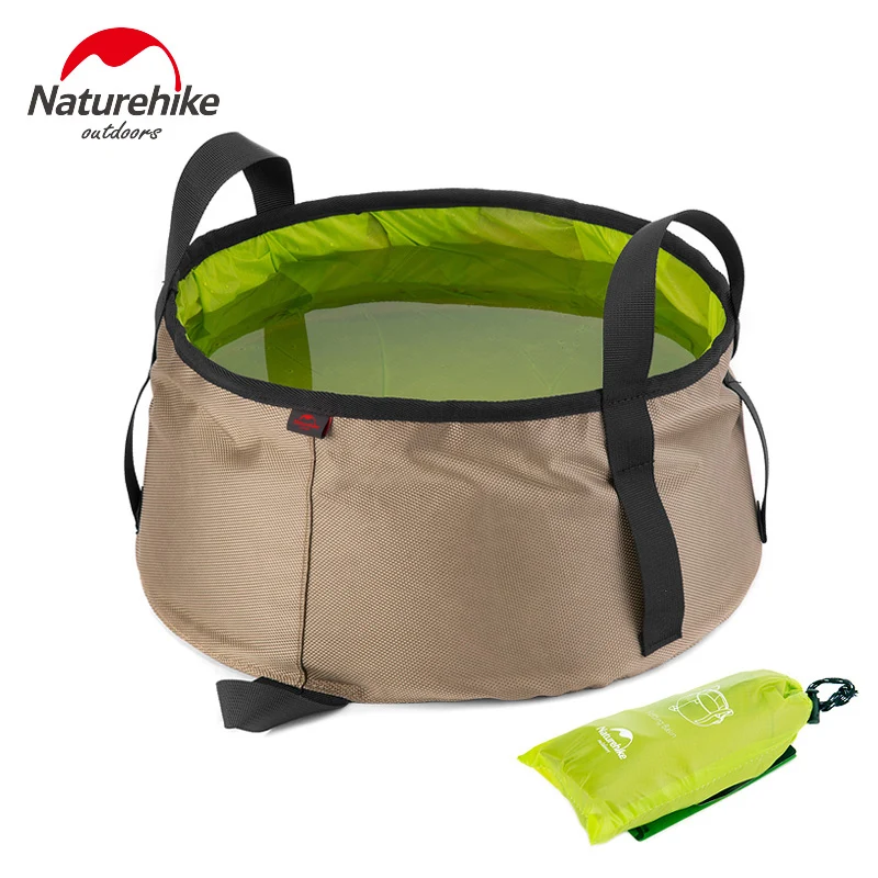 Ультралегкая нейлоновая Складная Раковина NatureHike объем 10 л Портативная сумка для