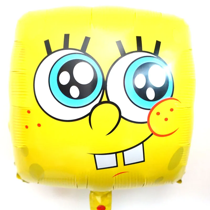 5pc spongebob 5 5 шт./лот Губка Боб воздушные шары на день рождения с выражением улыбки 18 дюймов Губка Боб гелиевые воздушные шары, Классические игрушки для детей вечерние воздушные шары - Цвет: 5pc spongebob 5