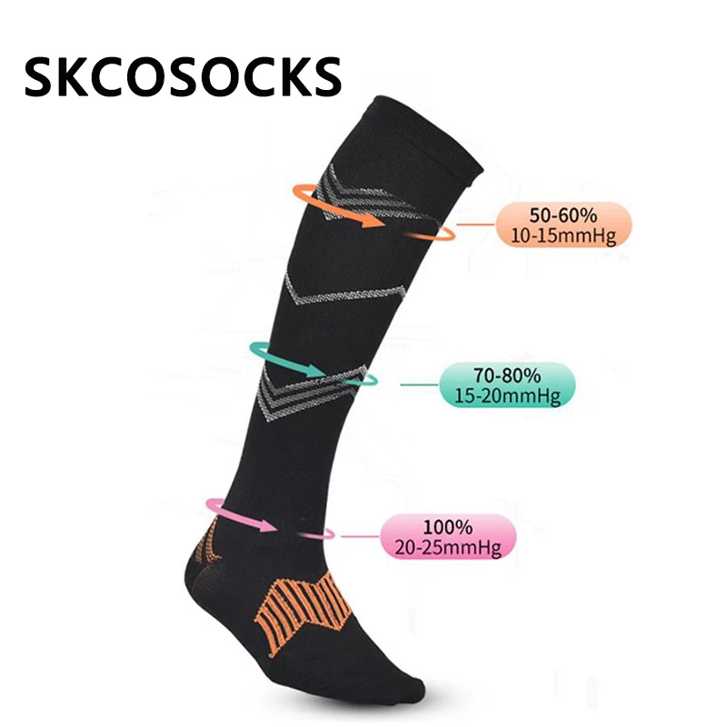 SKCOSOCKS унисекс Компрессионные носки мужские анти усталость облегчение боли