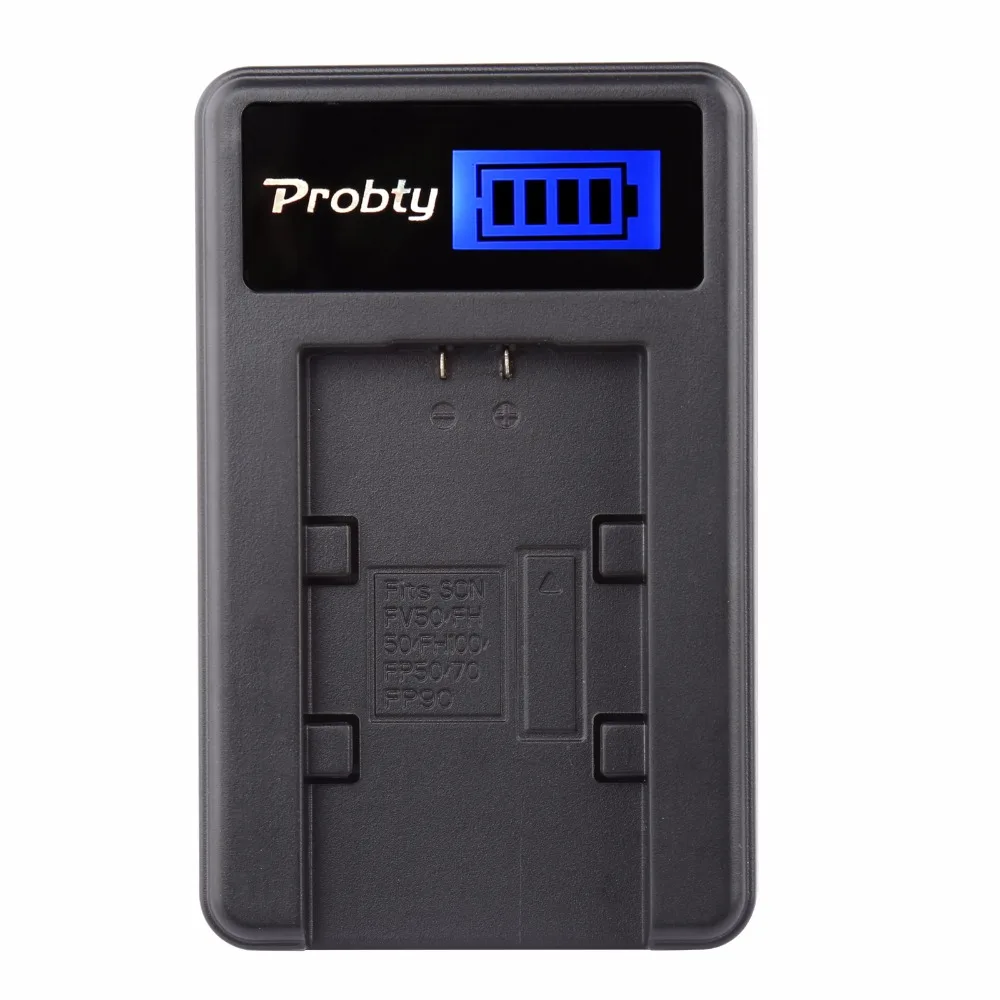 

Зарядное устройство USB Probty NP-FH100 NP FH100 NPFH100 LCD для Sony DCR-DVD405 407E 408 410E 450 602E 650E DCR-HC96