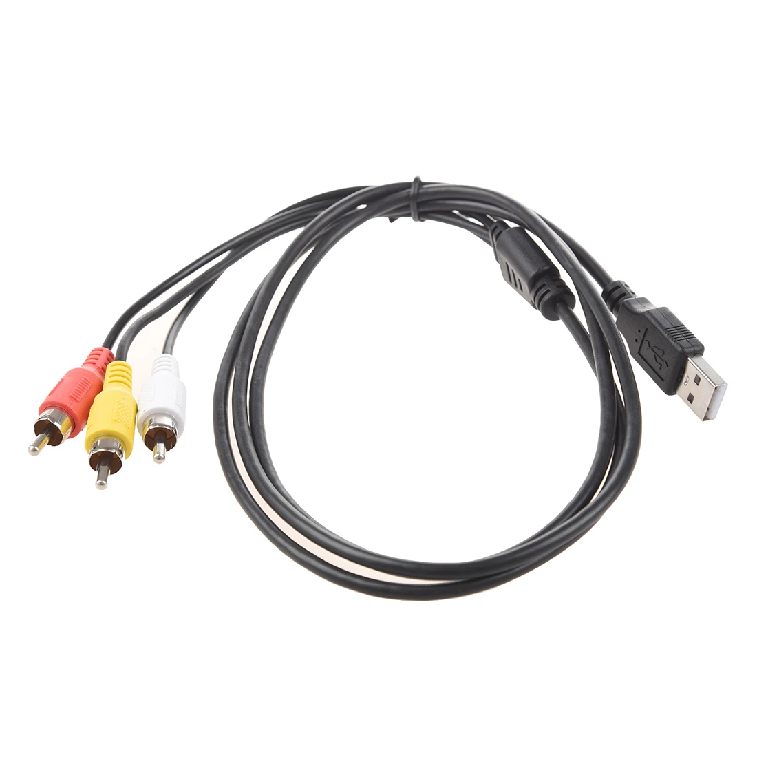 Свинцовый Кабель адаптер для телевизора с разъемом USB типа А на 3x RCA AV A/V 5