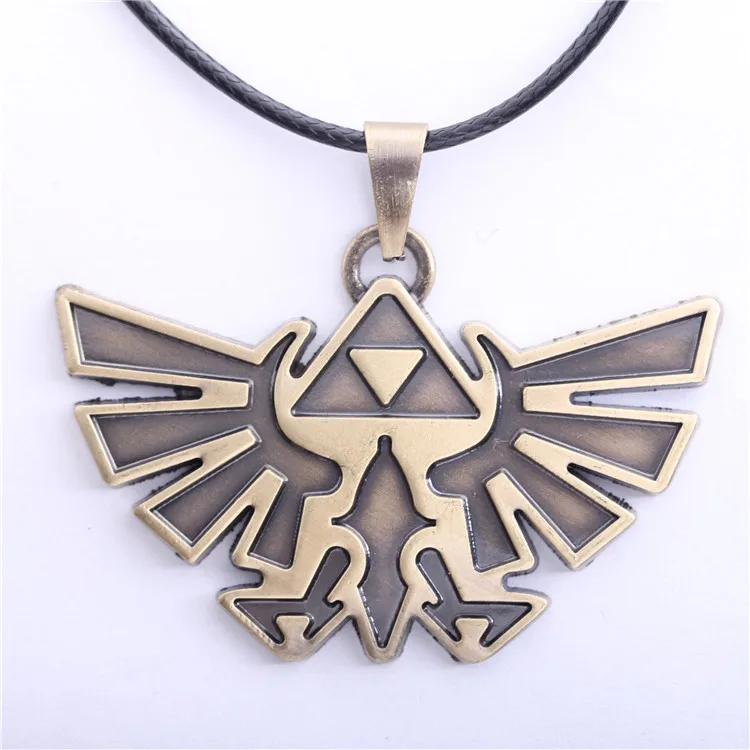 Игра Легенда о Зельде ожерелье винтажные Аниме фигурки кулон кожаная цепочка