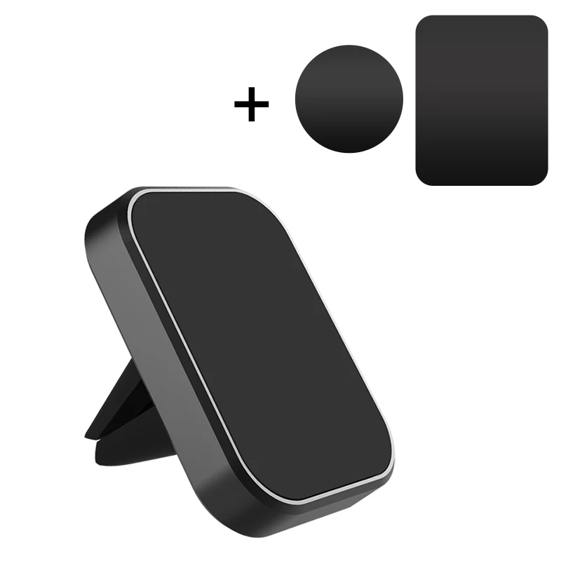 black Fimilef магнитный держатель для телефона Подставка для iPhone samsung держатель телефона на вентиляции опора для сотового телефона магнитные держатели автомобильные аксессуары - Цвет: black