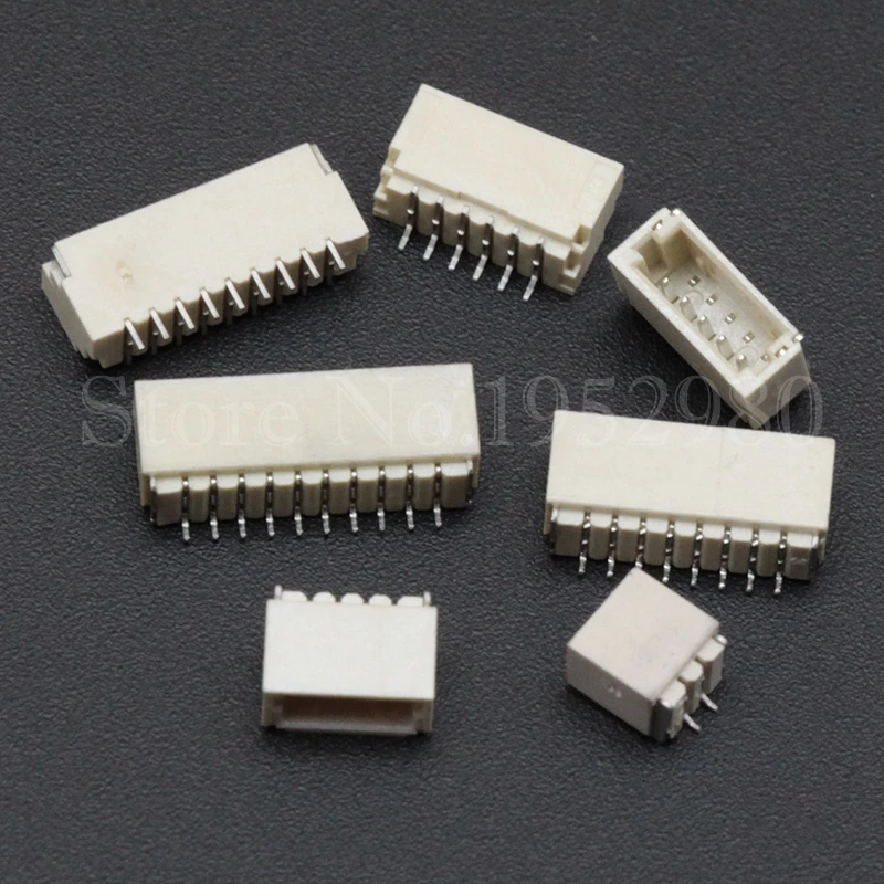 Коннектор SH1.0 100 шт. Шаг 1 0 мм SMD горизонтального типа 2/3/4/5/6/7/8/9/10/11/12P Штекерный