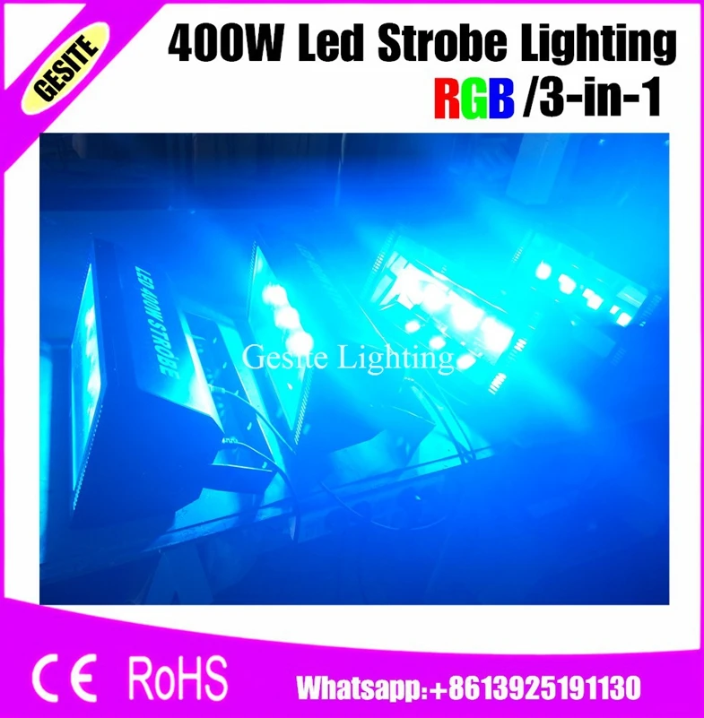 2 шт./лот 400 Вт RGB LED многоцветный 4X100W Sound Stage Light DJ