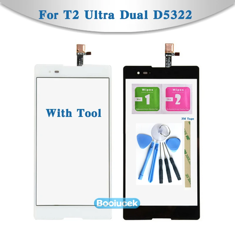 

Замена высококачественного сенсорного экрана 6,0 дюйма для Sony Xperia T2 Ultra Dual D5322 XM50h, дигитайзер, датчик, внешнее стекло, панель объектива