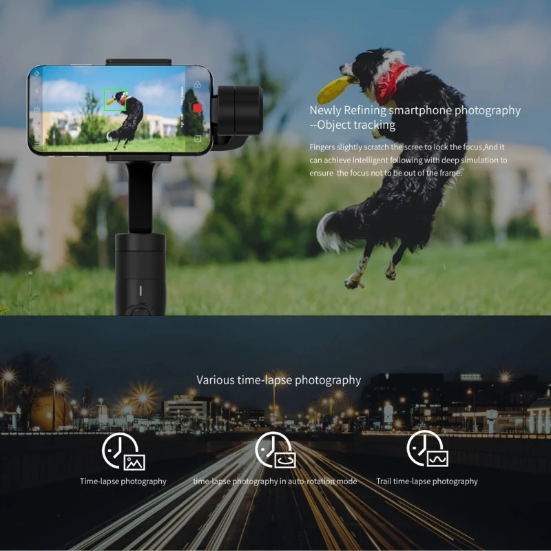 Feiyu Vimble 2 3 оси стабилизировалась ручной карданный стабилизатор для GoPro цифровых