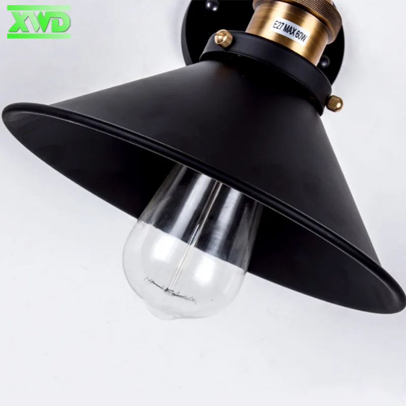 Настенный светильник E27 с железным покрытием в американском стиле держатель для