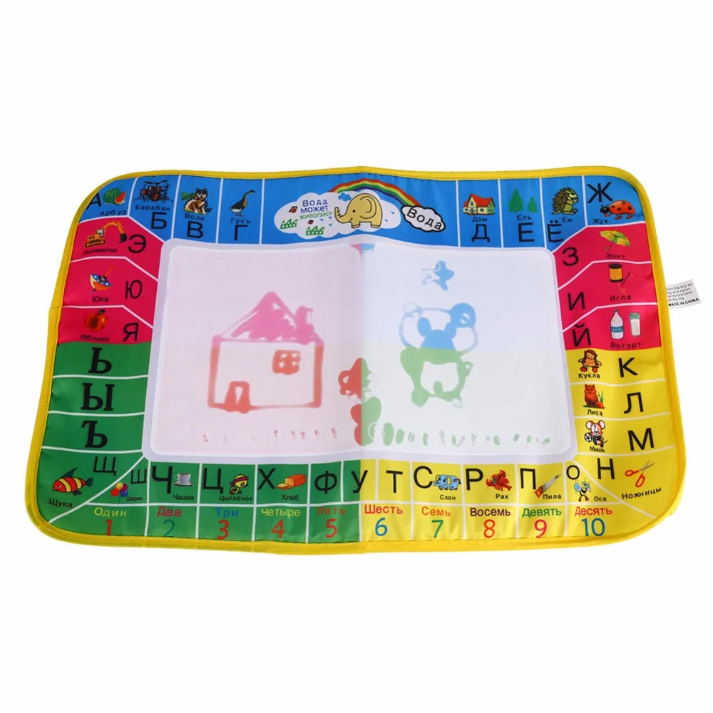 2 размера коврик для рисования Акварель Рисование Коврик письма ребенок русский