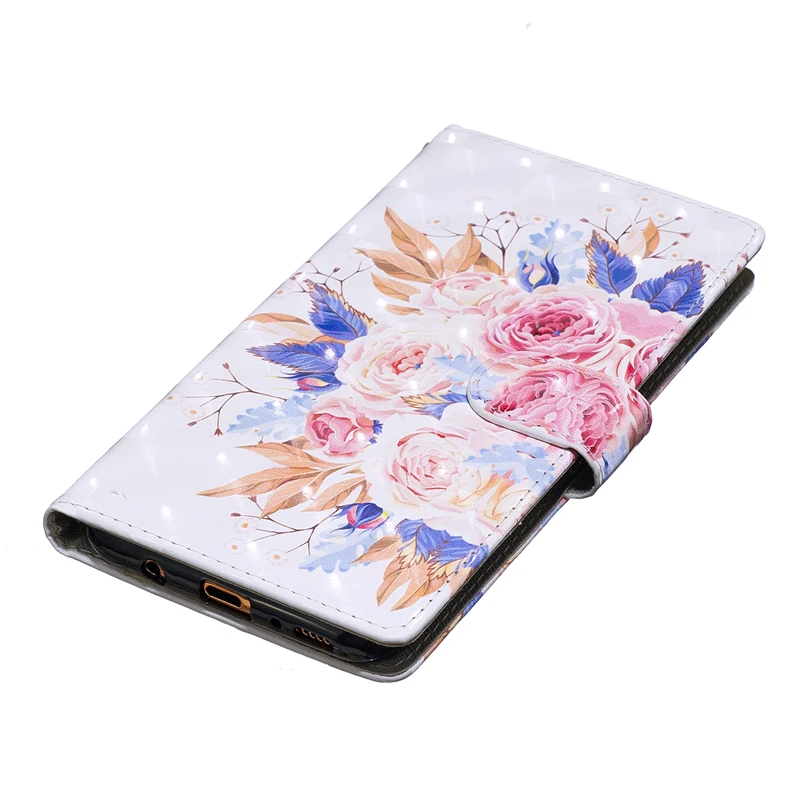 Phone Case For Samsung A20 A30 A40 A50 A70 M10 M20 M30 Flip 3D Patterned Leather Card Wallet Cover |