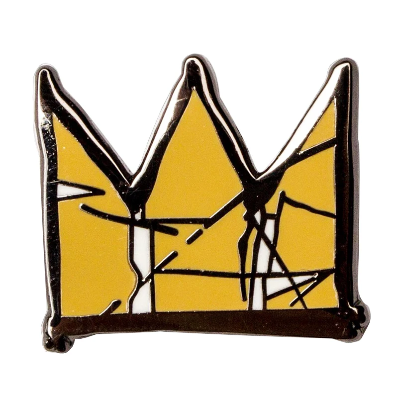 Эмалированная булавка basquiat на лацкан|Булавки и значки| |