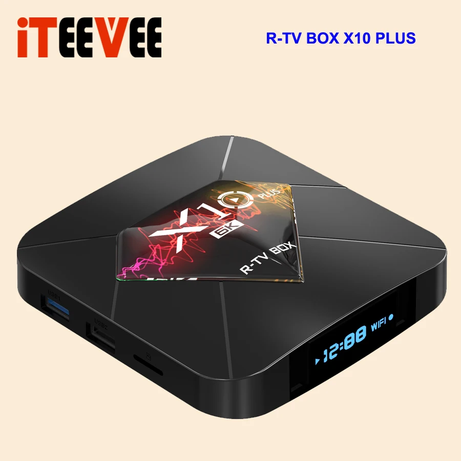 Приставка Смарт-ТВ X10 Plus 3 шт. Android 9 0 Wi-Fi 2 4 ГГц + 32/64 ГБ USB 6K H.265 | Электроника