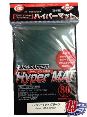 80 шт. 66x91 мм топ KMC hyper коврик для рисования игровые карты защитные рукава для TCG Волшебная Коллекция карт комплекты карт для коллективных игр рукава - Цвет: Green