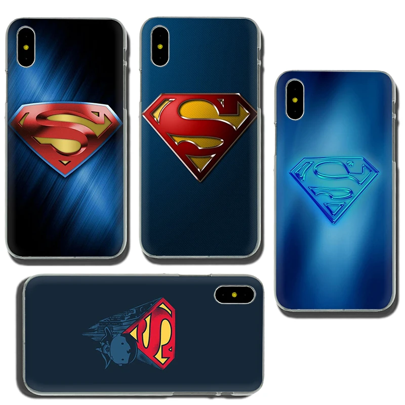 Супермен S Логотип Marvel жесткий чехол для телефона чехол для iPhone 5 5S SE 5C 6 6s 7 8 Plus X XR XS 11 Pro Max