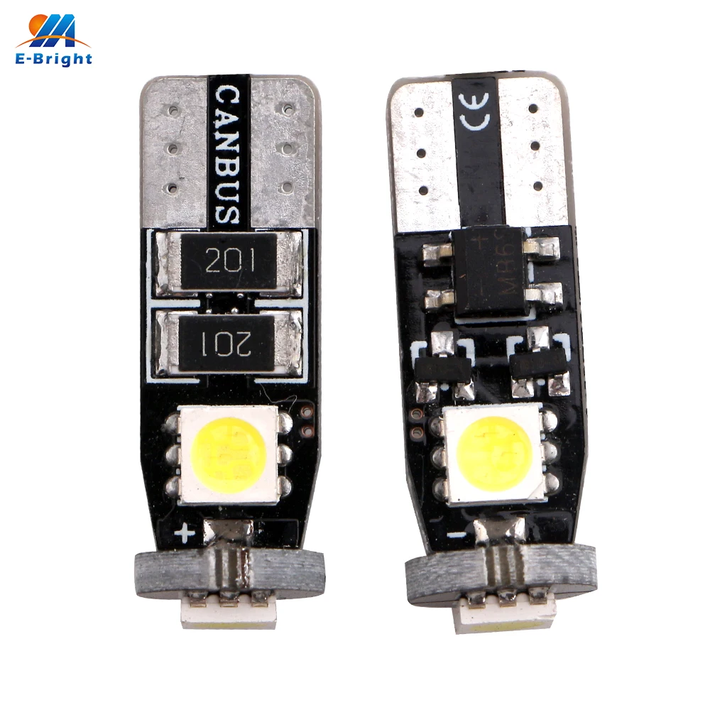 10/50 шт CANBUS LED T10 W5W Canbus 194 168 5050 3 SMD без ошибок 12 В Авто клиновидные лампы Индикатор