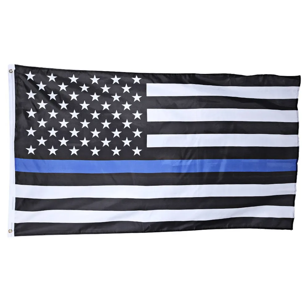 Легкий банер в полоску и звездочки 150*90 см черный белый синий американская леска