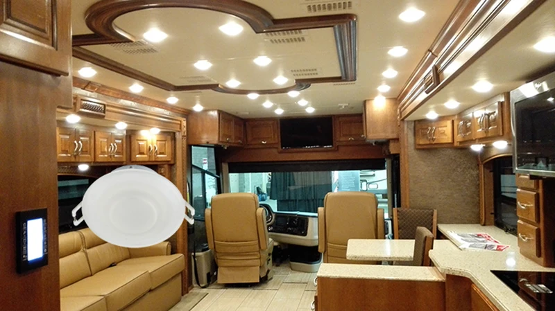 

3W LED Ceiling Dome Light Plastic White Caravan Lamp for 12V Marine Boat Motorhome Accessories