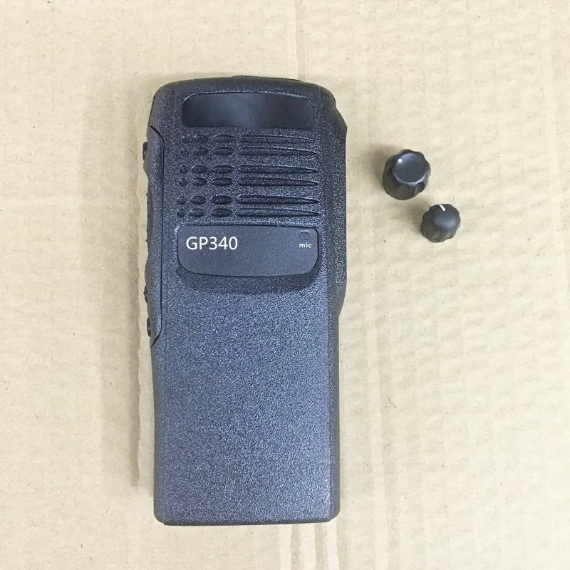 Черный корпус Корпуса передней панели для motorola gp340 рация Двусторонняя