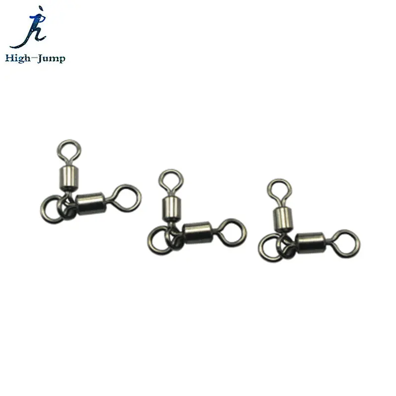 Тройные рыболовные Вертлюги из медного сплава 200 шт.|swivel connector|fishing tacklerolling swivel |