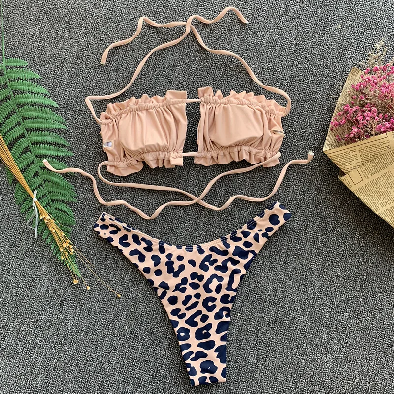 

2019 Women Sexy Beachwear Bikini Beachwear Summer Push-up Padded Bra Bathing Suit Swimsuit High Waist Swimwear S-XL