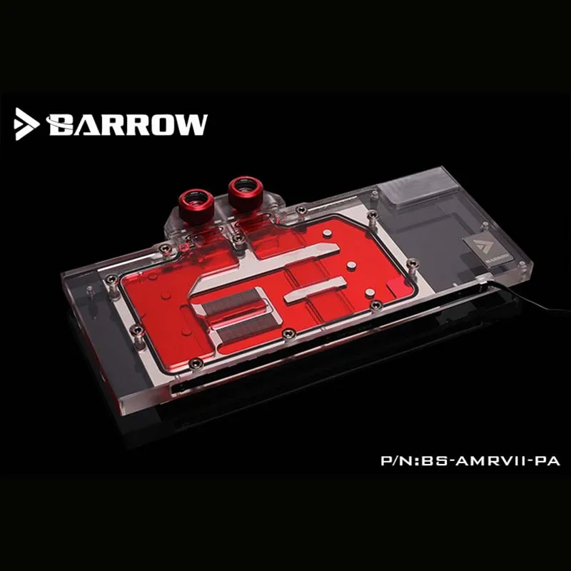 Barrow BS-AMRVII-PA GPU водяной блок для AMD Radeon VII Founder Edition 5V RBW полное покрытие видеокарты