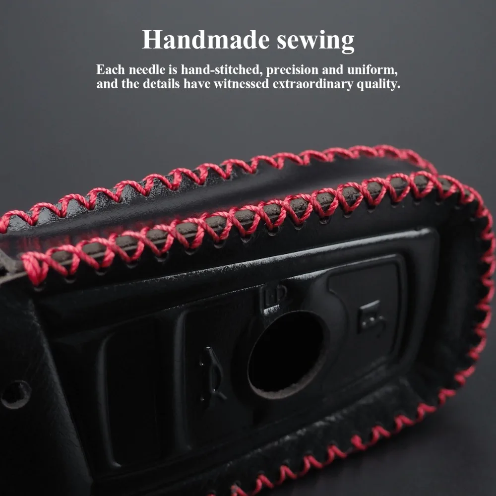 Натуральная кожаный чехол для автомобильных ключей бумажника мульти Функция